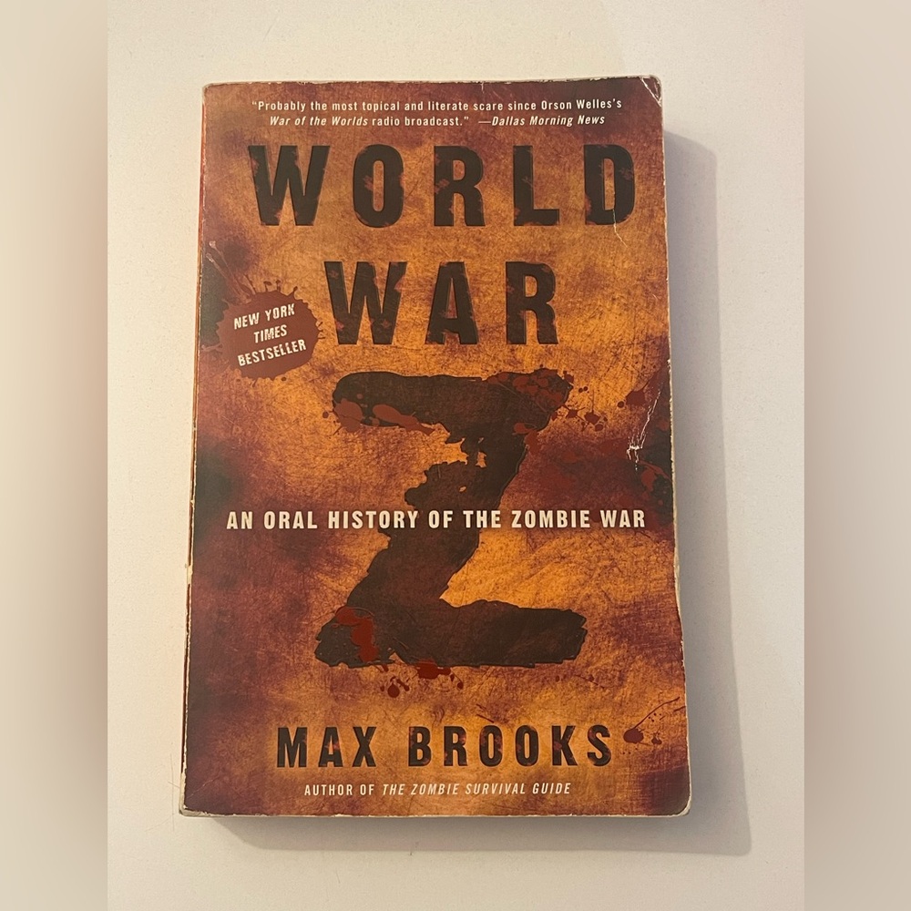 Max Brooks - ‘World War Z’ Book, 2006 paperback